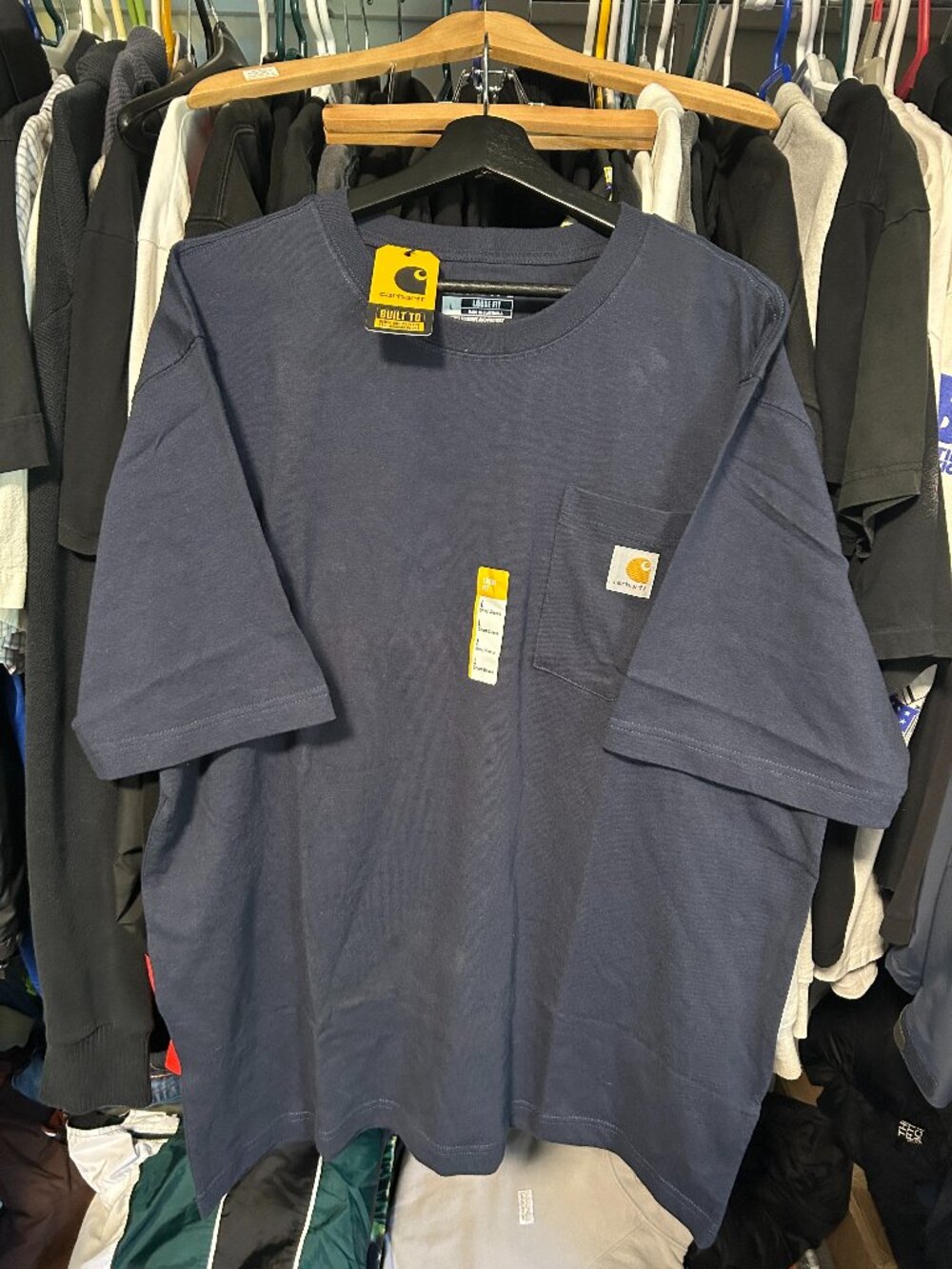 Carhartt Work Navy Blue Loose Fit Tee NWT - Size L fit XL